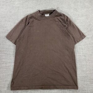 Shaka Wear SuperMaxHeavy T-Shirt Mens M Brown Good Heavyweight Garment Dye